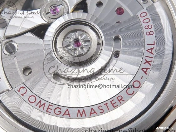 0421 De Ville Date YG MKF 1:1 Best Edition White Textured Dial Diamonds Marker on Brown Leather Strap A WaterResistant 7754